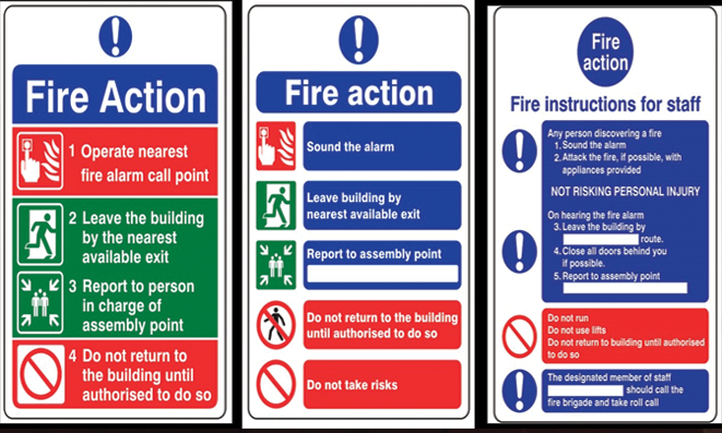 Fire Safety Signage
